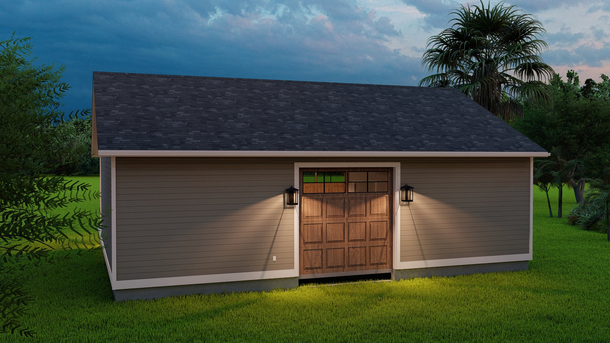 Versatile Detached Garage with Workshop and Three-Car Parking Space