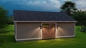 Versatile Detached Garage with Workshop and Three-Car Parking Space