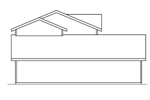AM7941-A Country House, 4 Bedrooms, 2 Bathrooms | Plan 30-321 Aldridge Left Elevation
