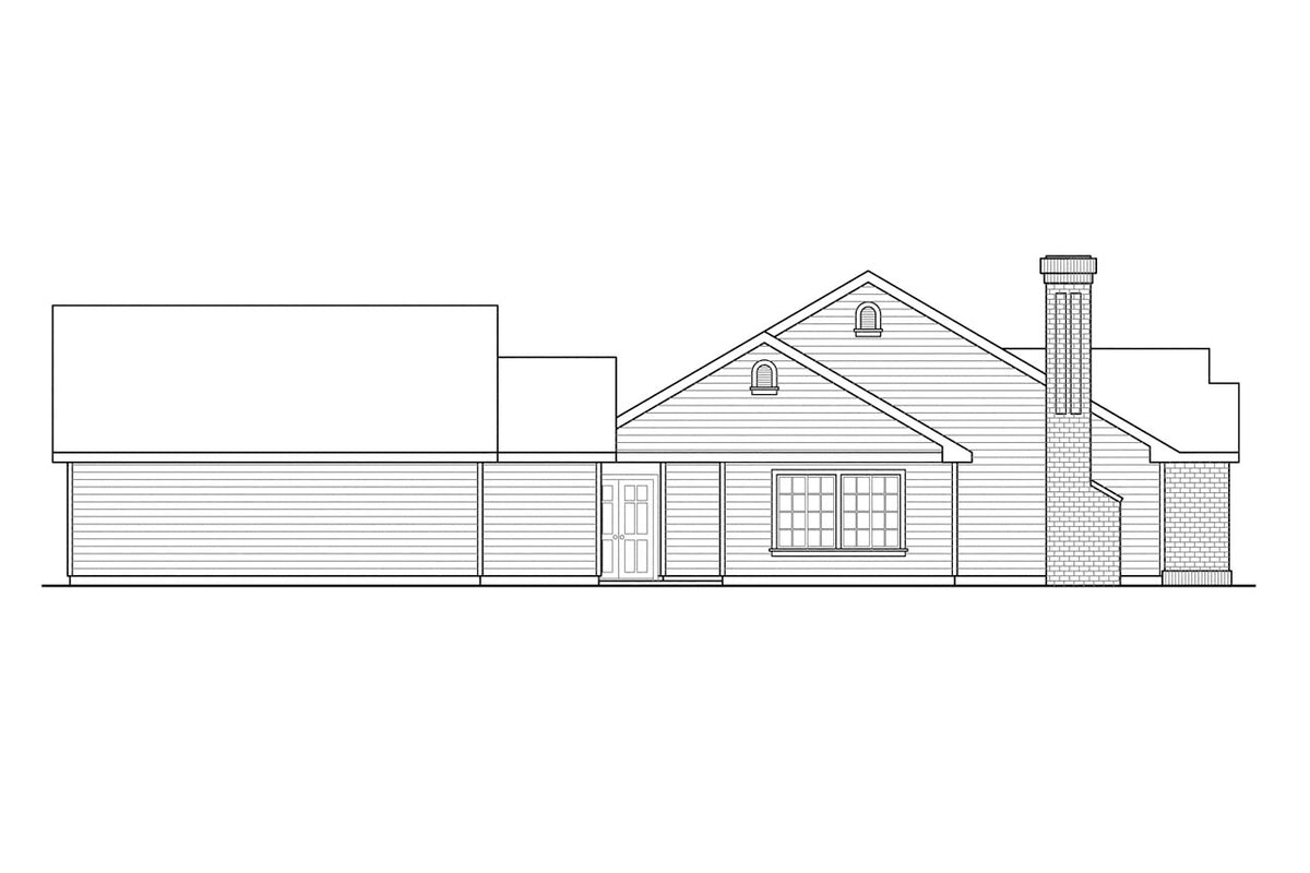AM7233-A Ardella House Plan Elevation Drawing
