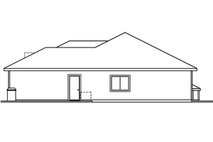 AM8278-A Ranch House, 3 Bedrooms, 2 Bathrooms | Arvada House Plan Right Elevation