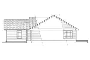 AM8103-A Traditional House, 3 Bedrooms, 2 Bathrooms | Rexburg House Plan Right Elevation