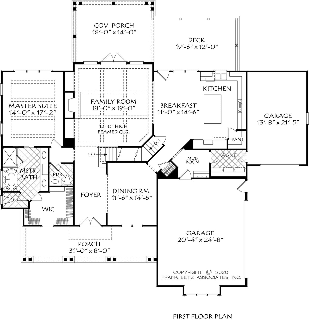 Tupelo Springs - Archival Designs House Plans, floor plan