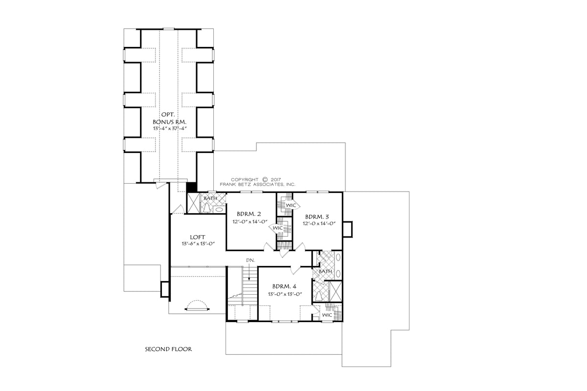 Tuxedo Park Second Floor Plan