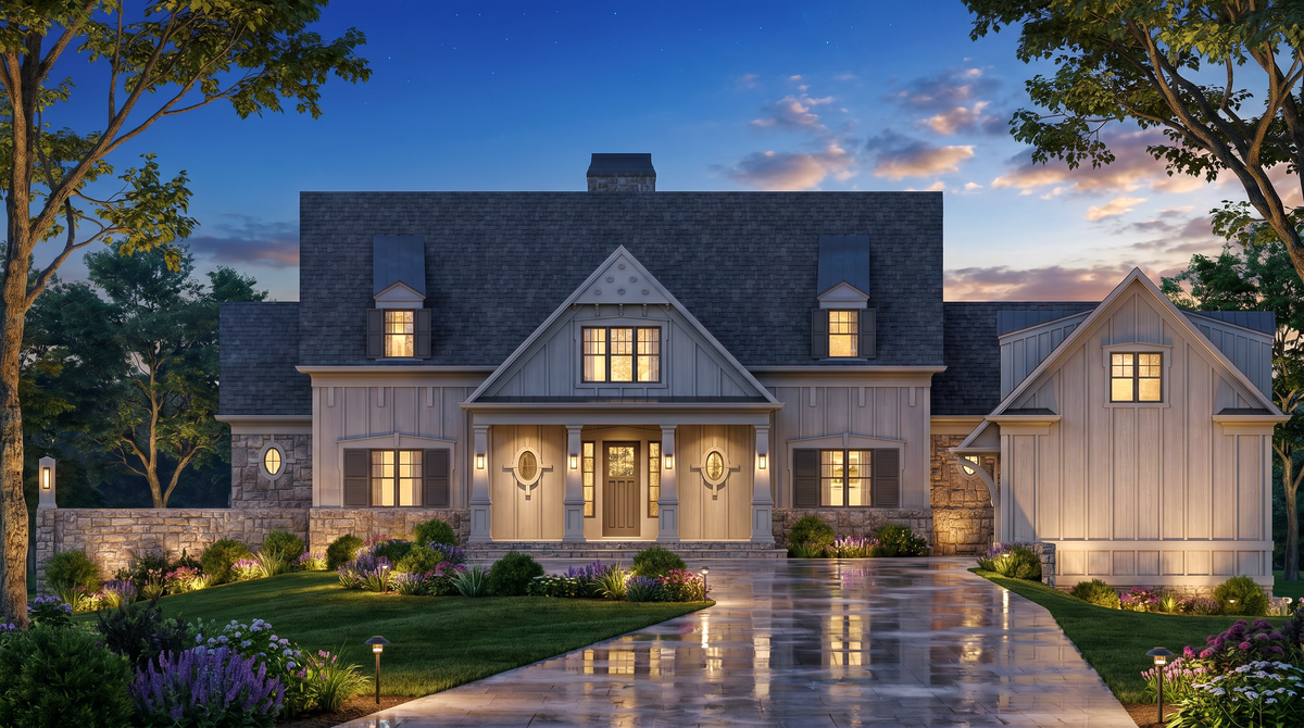 Spacious 4-Bedroom Home Plan with Bonus Room and Walkout Basement