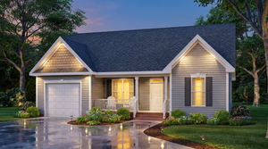 ST25088 Fabian 3 Bedrooms, 2 Bathrooms, One Story Ranch House Exterior