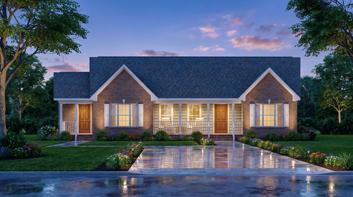 A8213-A Traditional House, 3 Bedrooms, 2 Bathrooms | Jordan House Plan Exterior-2