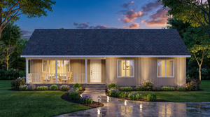 A8204-A Traditional House, 3 Bedrooms, 2 Bathrooms | Beagle House Plan Exterior-5
