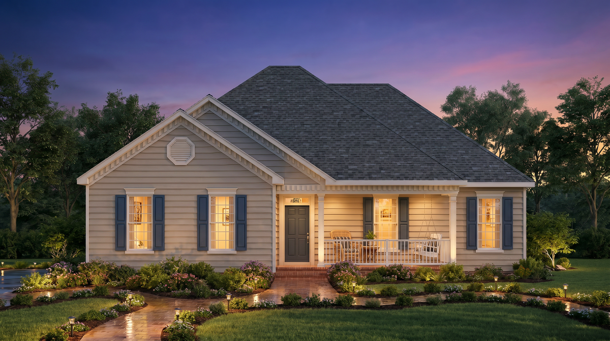 A8199-A Traditional House, 3 Bedrooms, 2 Bathrooms | Summer House Plan Exterior-2