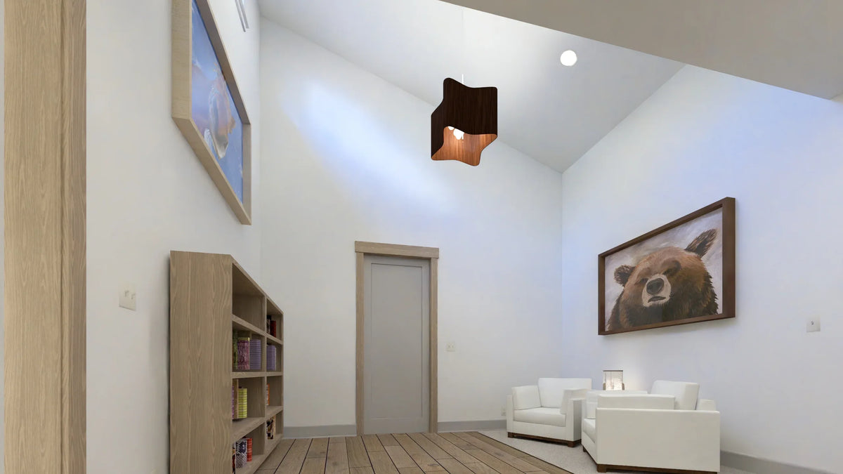 W7589-A Modern Ranch House Reading Nook, 3 Bedrooms, 2.5 Bathrooms | USA-2589-MCM 
