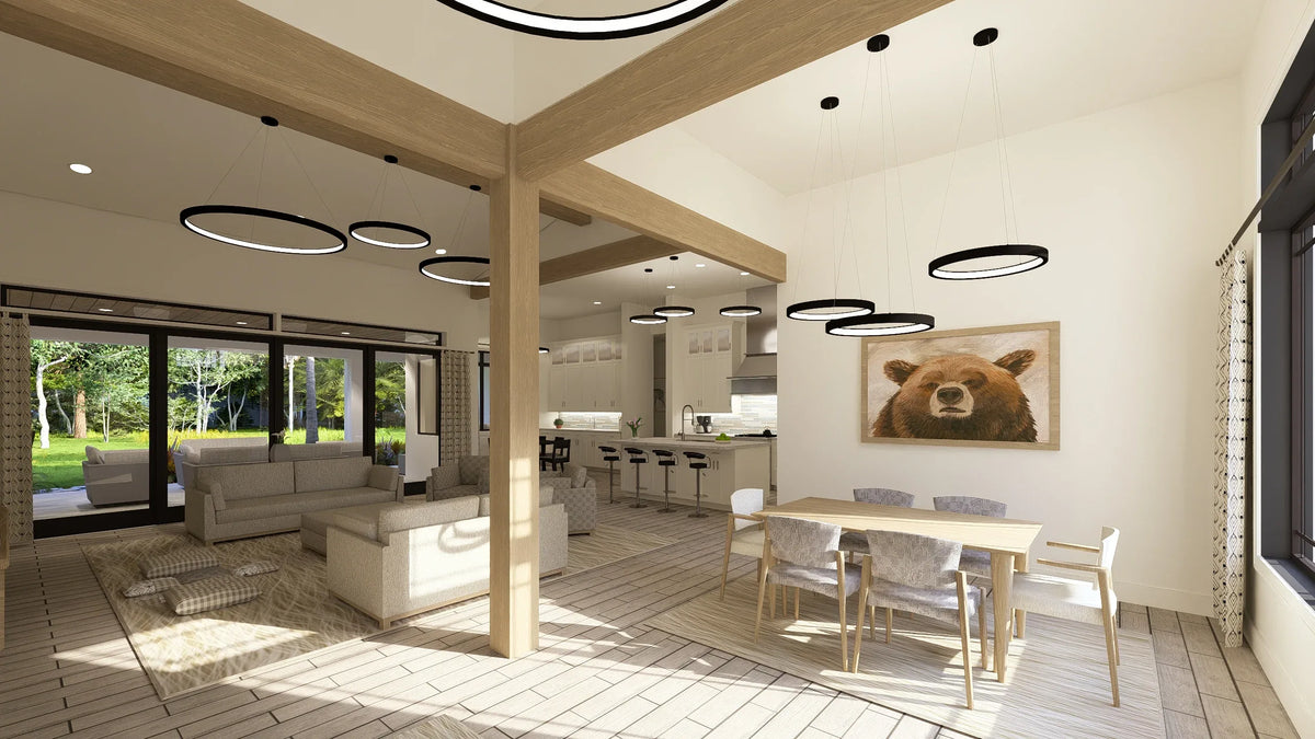 W7579-A Modern Florida-Style House Nook, 3 Bedrooms, 2.5 Bathrooms | USA-2624-FL 