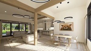 W7579-A Modern Florida-Style House Nook, 3 Bedrooms, 2.5 Bathrooms | USA-2624-FL 