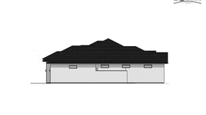 W7579-A Modern Florida-Style House Right, 3 Bedrooms, 2.5 Bathrooms | USA-2624-FL 