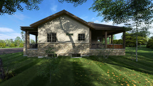 W7601-A Craftsman House, 3 Bedrooms, 2.5 Bathrooms | USA-2827-MT Exterior-3