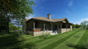 W7601-A Craftsman House, 3 Bedrooms, 2.5 Bathrooms | USA-2827-MT Exterior-4