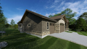 W7601-A Craftsman House, 3 Bedrooms, 2.5 Bathrooms | USA-2827-MT Exterior-7