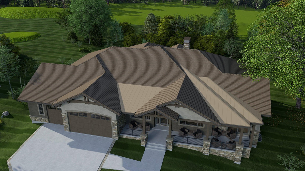 W7601-A Craftsman House, 3 Bedrooms, 2.5 Bathrooms | USA-2827-MT Exterior-9