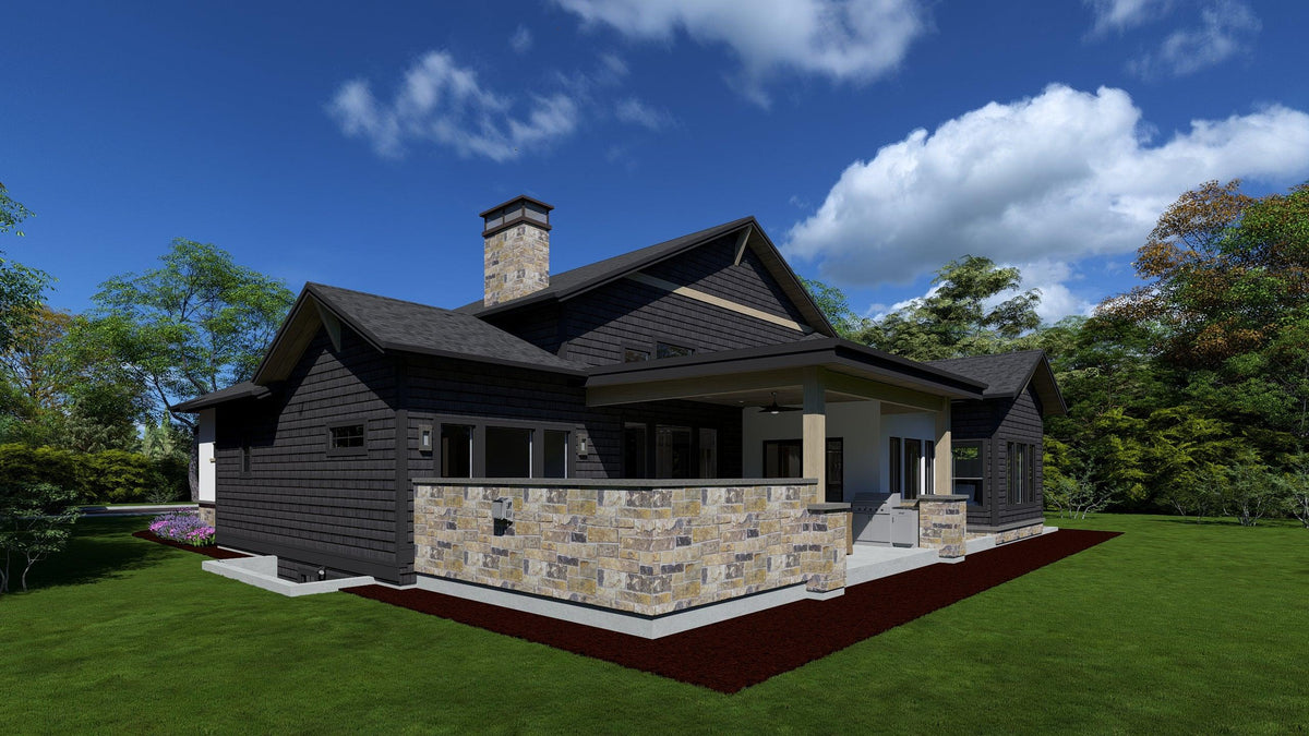 W7607-A Modern Farmhouse, 3 Bedrooms, 3 Bathrooms | USA-2876-MOFH Exterior-4