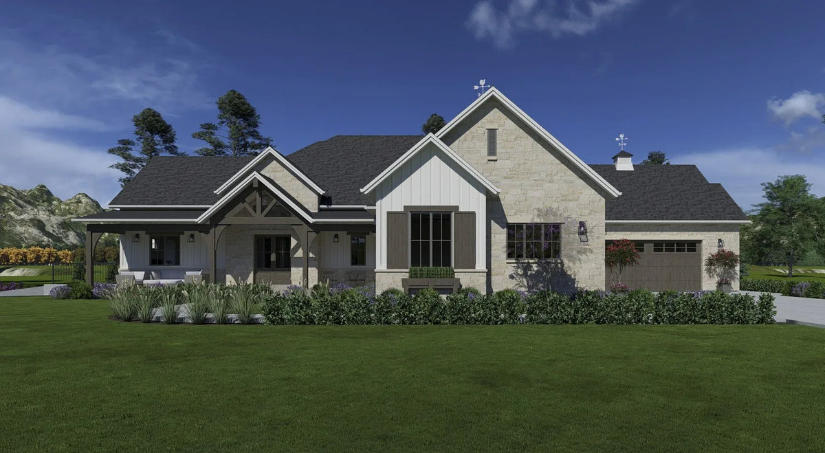 W7583-A Modern Farmhouse, 2-4 Bedrooms, 2.5-3.5 Bathrooms | USA-3560-RFH Exterior-2