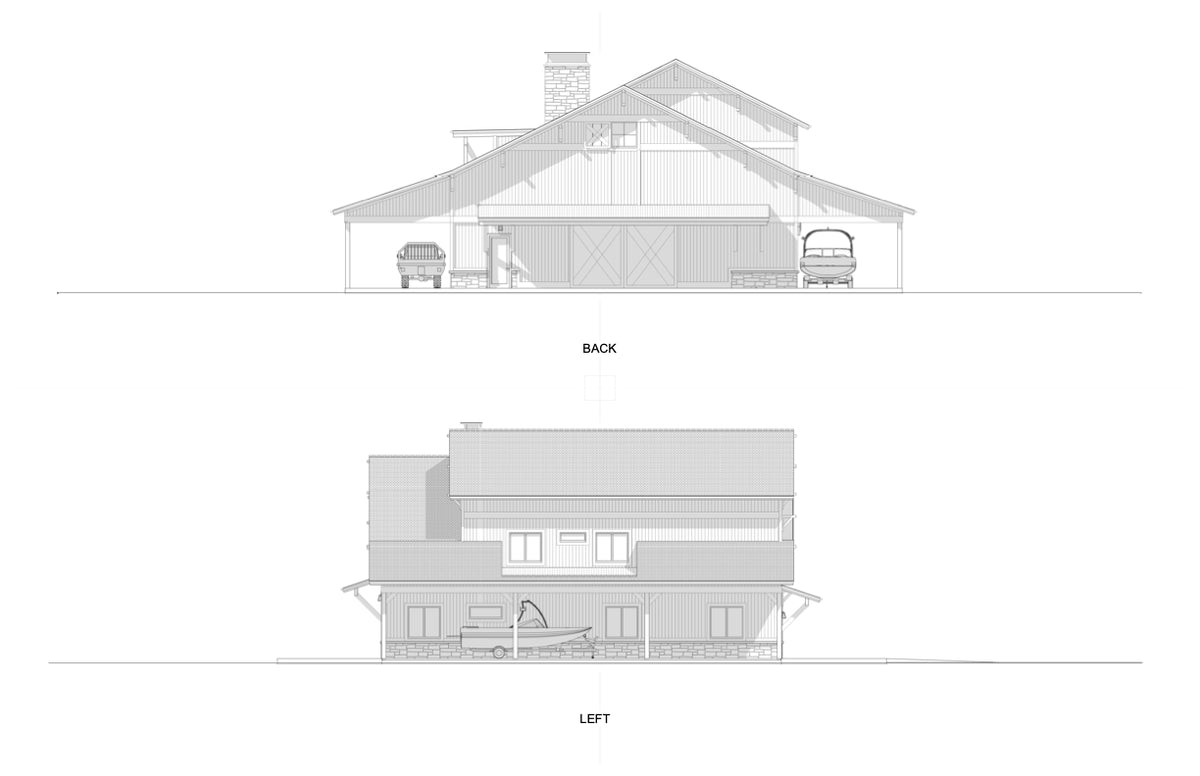 Three-Level Barndominium with Dual Master Suites and Loft Living