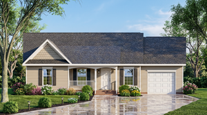 A8187-A Robbie House Plan, 3 Bedrooms, 2 Bathrooms | Country House Exterior-3