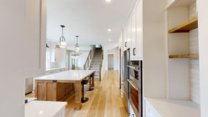 AJ7700-A Modern Farmhouse Kitchen, 3 Bedrooms, 2.5 Bathrooms | Plan 1044  