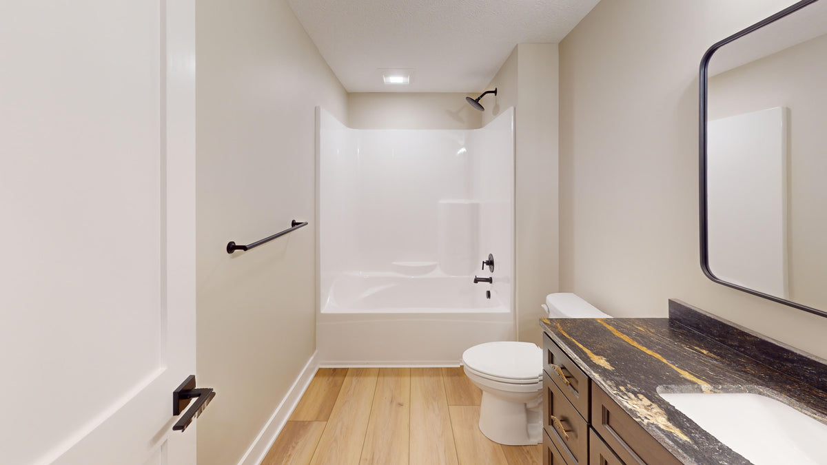AJ7700-A Modern Farmhouse Bathroom, 3 Bedrooms, 2.5 Bathrooms | Plan 1044  