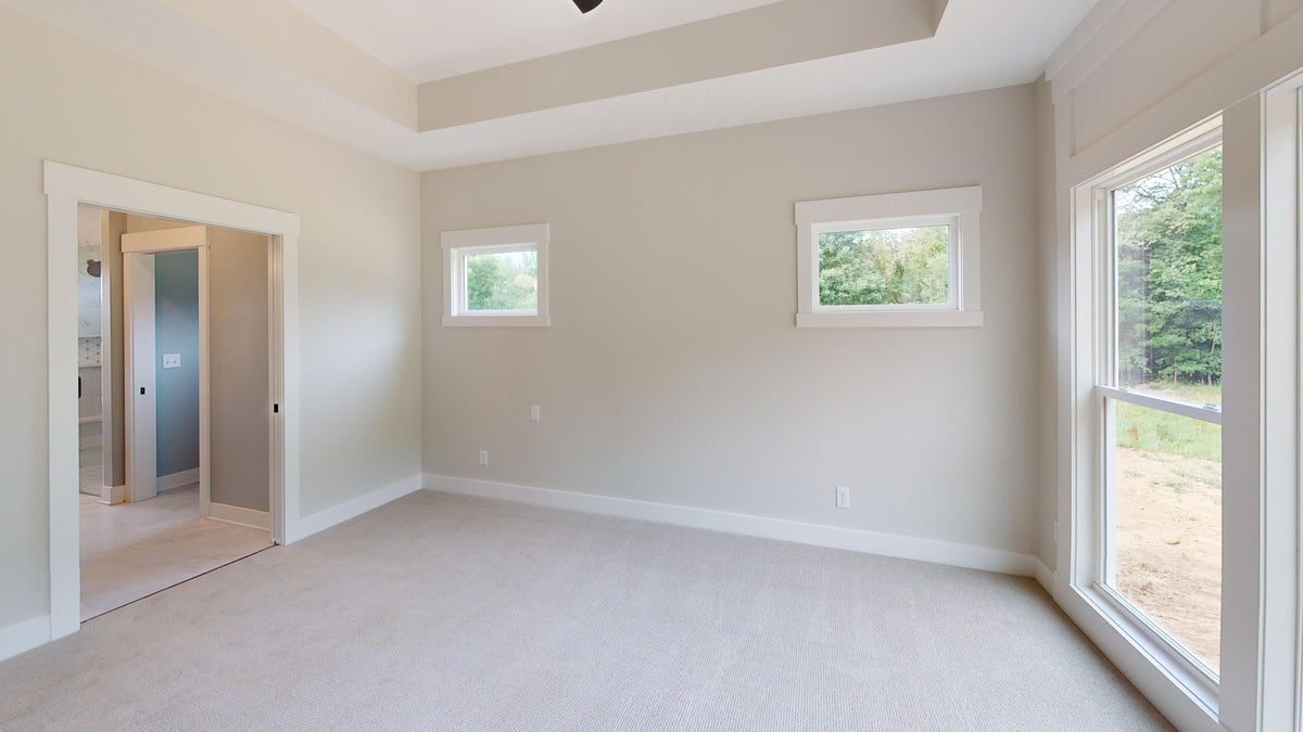 AJ7700-A Modern Farmhouse Master Bedroom, 3 Bedrooms, 2.5 Bathrooms | Plan 1044  