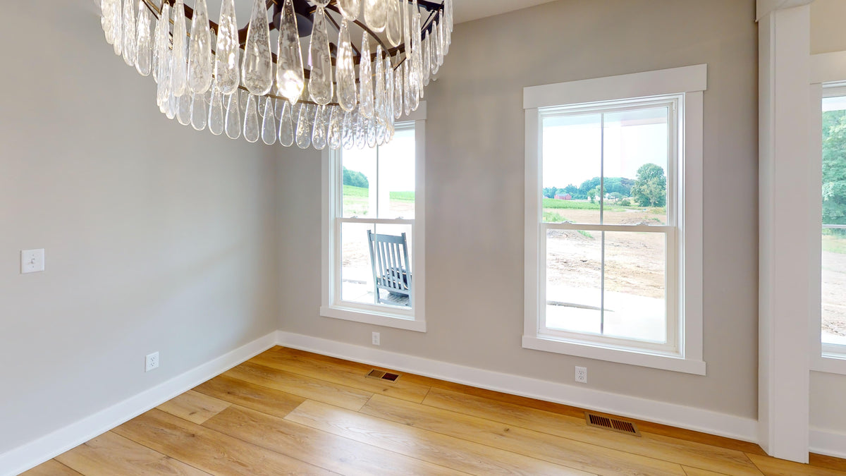 AJ7700-A Modern Farmhouse Dining Room, 3 Bedrooms, 2.5 Bathrooms | Plan 1044  