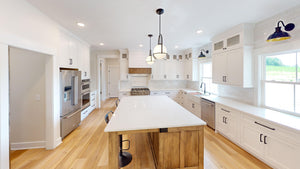 AJ7700-A Modern Farmhouse Kitchen, 3 Bedrooms, 2.5 Bathrooms | Plan 1044  