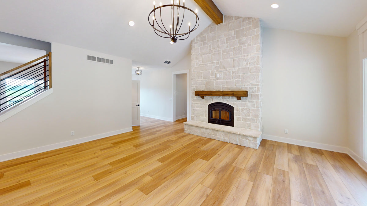 AJ7700-A Modern Farmhouse Living Room, 3 Bedrooms, 2.5 Bathrooms | Plan 1044  