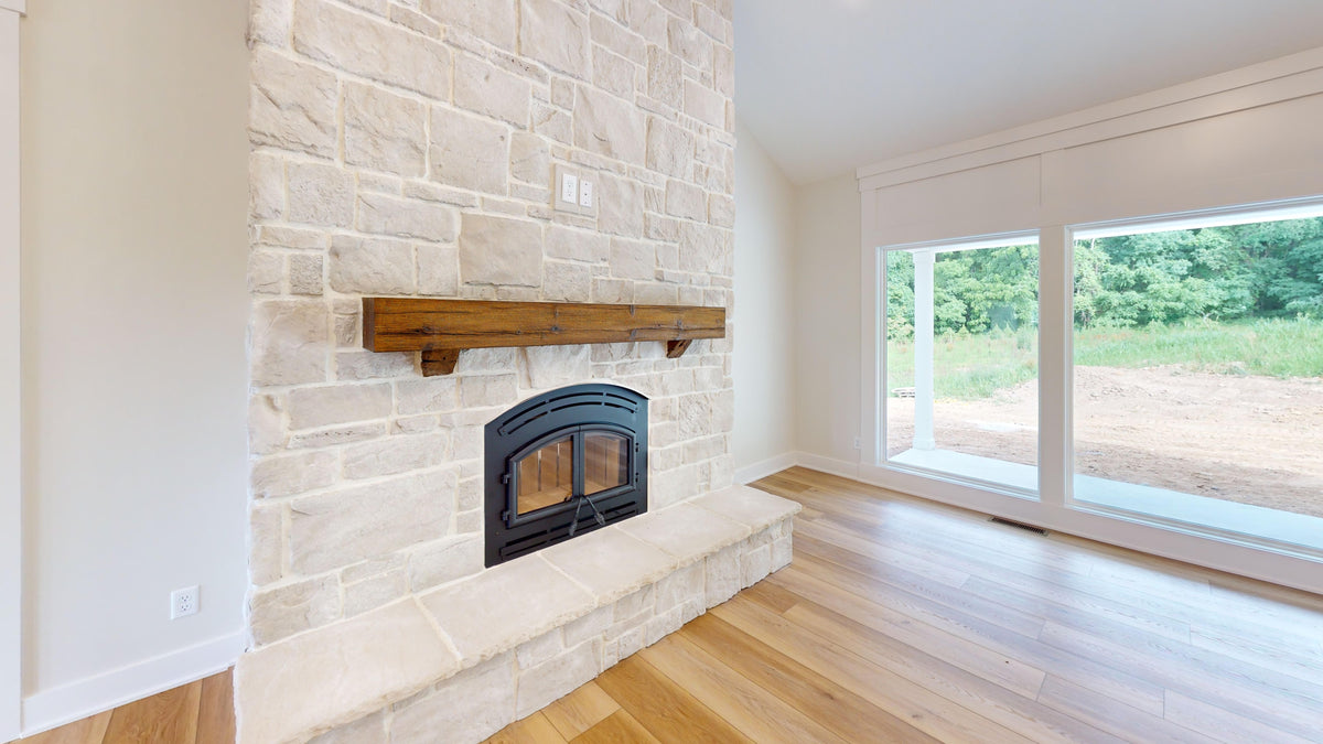 AJ7700-A Modern Farmhouse Living Room, 3 Bedrooms, 2.5 Bathrooms | Plan 1044  