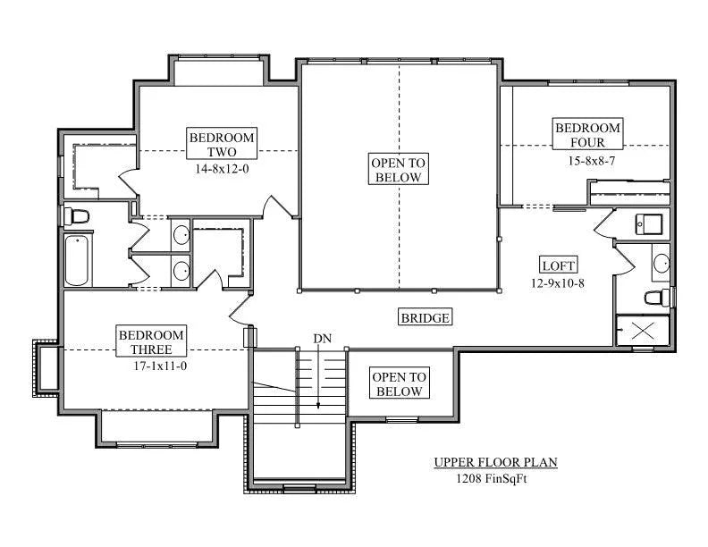 Cottonwood Creek Second Floor Plan