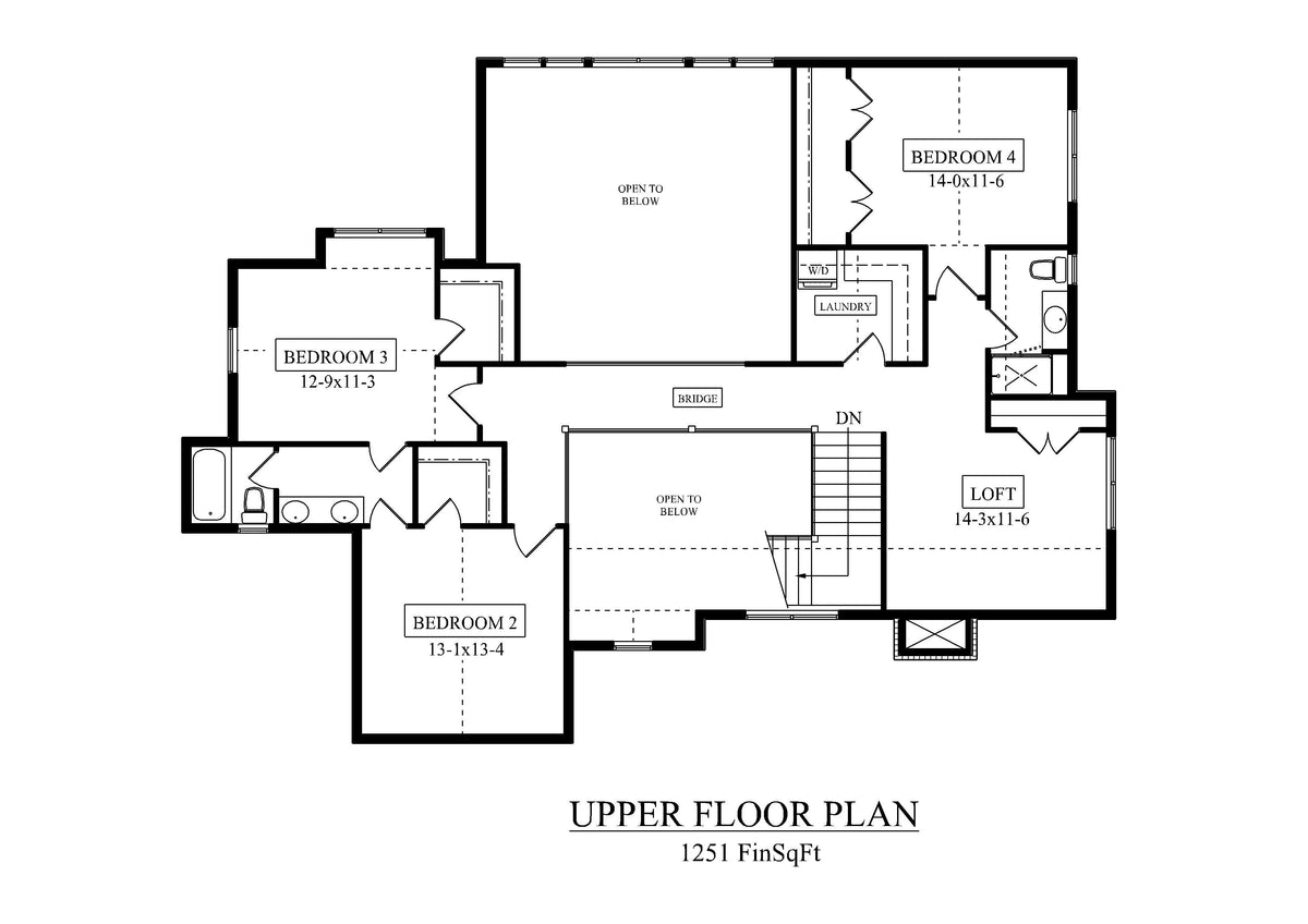 Concord Upper Floor Plan