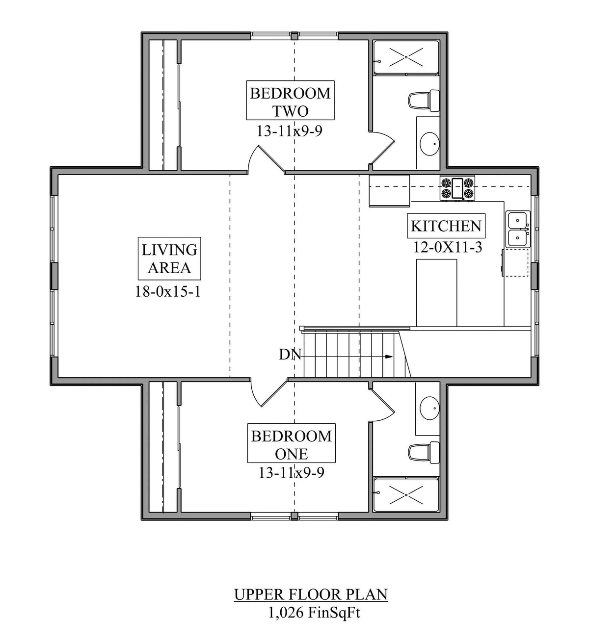 Jannie Barn House Plan - Archival Designs House Plans, floor plan