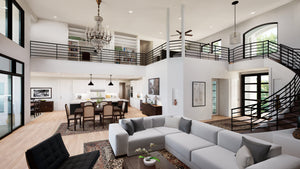 F8436-A Transitional House, 4 Bedrooms, 4.5 Bathrooms | Verano House Plan 
