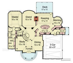 Vienna House Plan - Archival Designs House Plans, floor plan