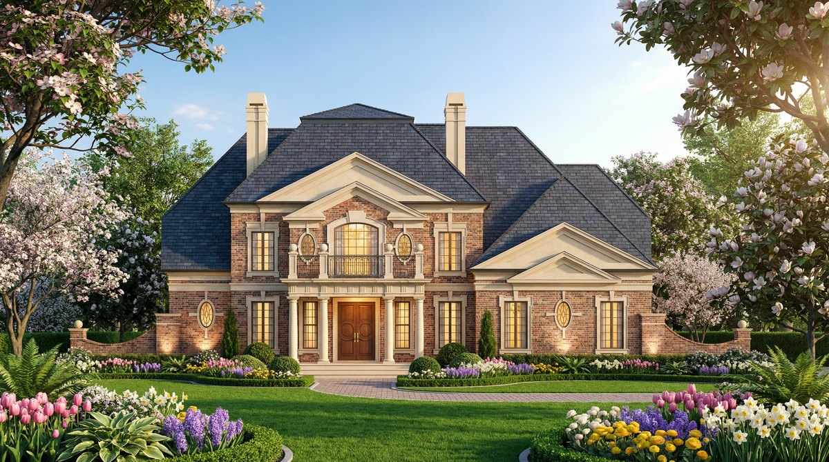 Luxurious 4-Bedroom Family Home Plan with Luxury Features and Ample Space