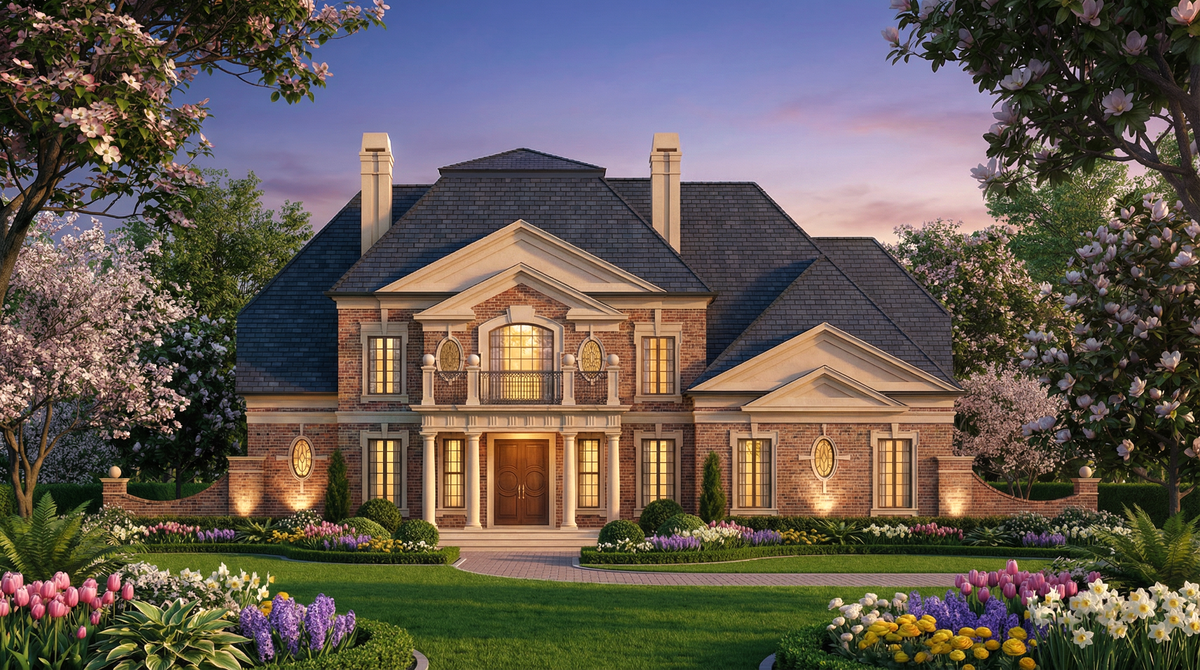 Luxurious 4-Bedroom Family Home Plan with Luxury Features and Ample Space
