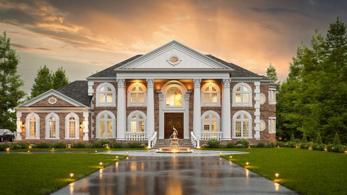 A003-A Classical House, 5 Bedrooms, 4 Bathrooms | Vinius House Exterior-2