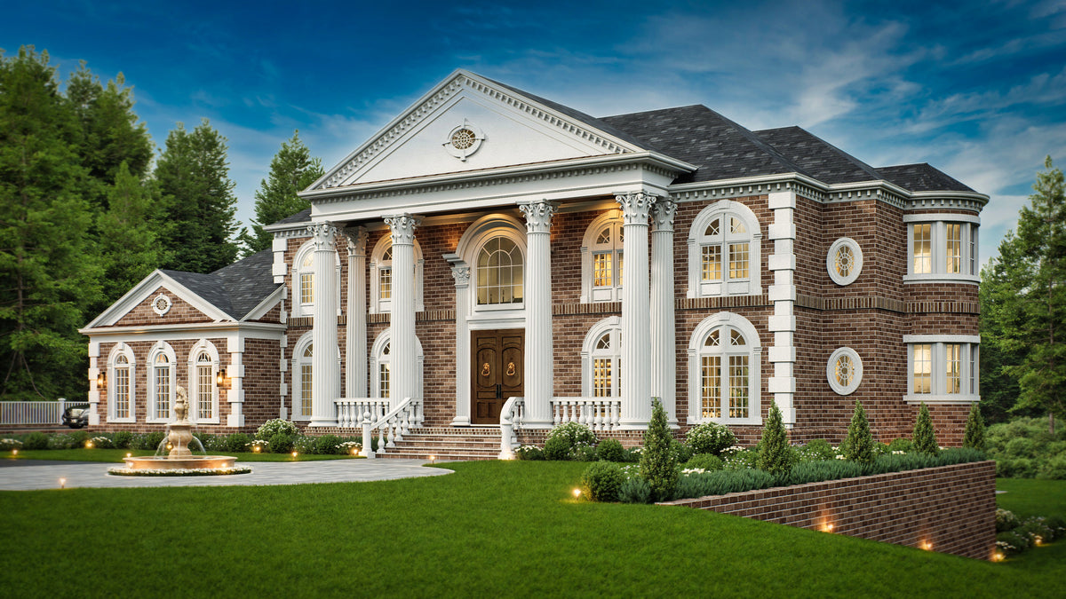 A003-A Classical House, 5 Bedrooms, 4 Bathrooms | Vinius House Exterior-3