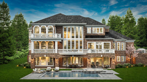 A003-A Classical House, 5 Bedrooms, 4 Bathrooms | Vinius House Exterior-6