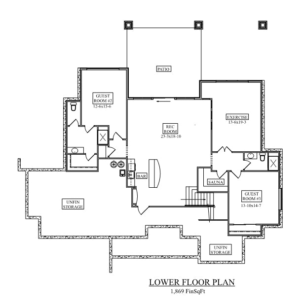 Vista Butte Basement Floor Plan