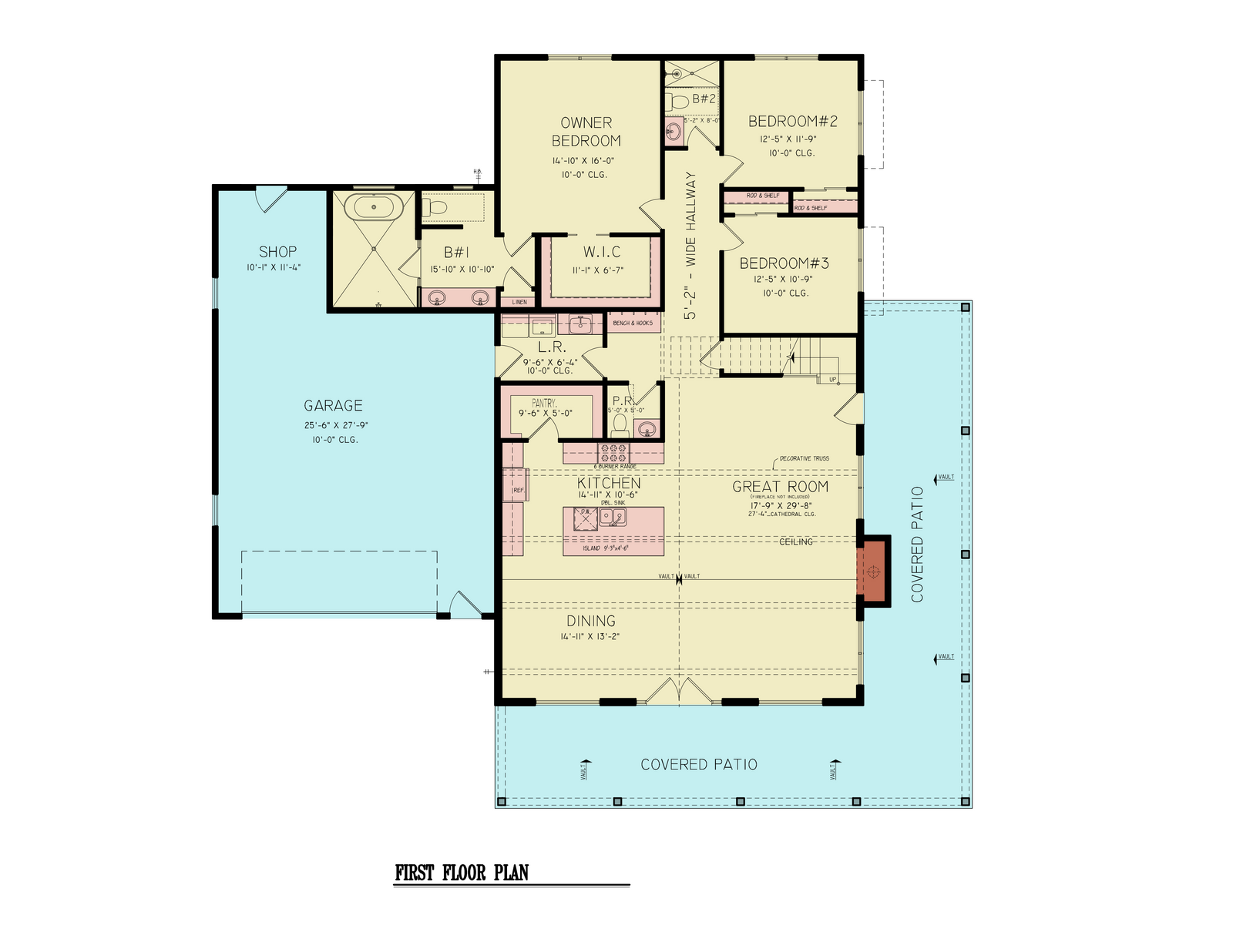 26036 Whistlewood 2 House Plan, Modern Farmhouse 3 Beds, 2.5 Baths
