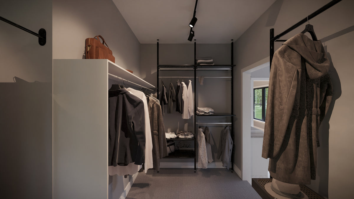AJ7696-A Country House Walk-in Closet, 3 to 5 Bedrooms, 2.5 to 3.5 Bathrooms | Plan 1039