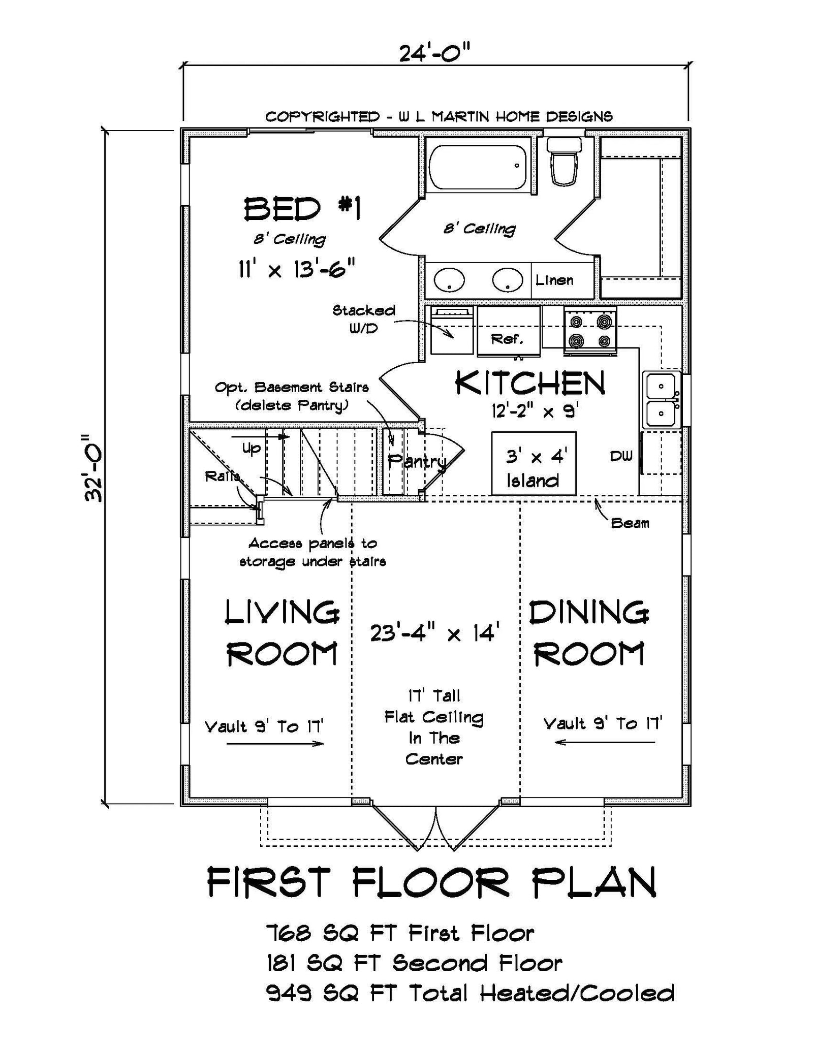 Willow Way House Plan - Archival Designs House Plans