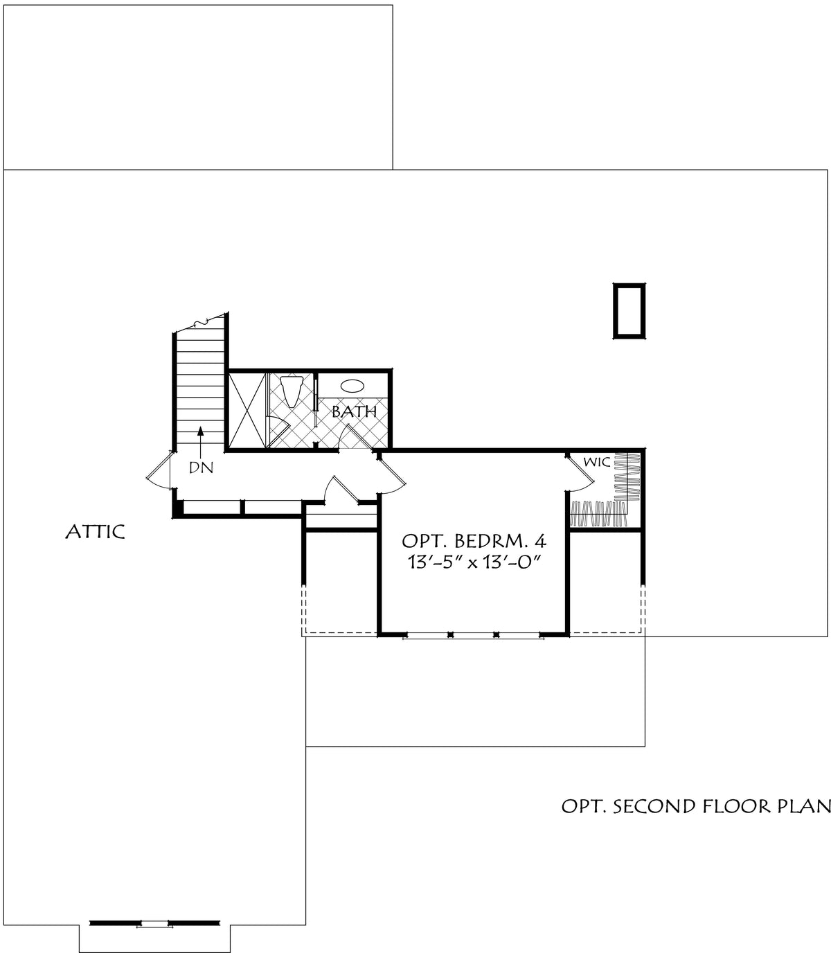 Waterbury Cottage Second Floor Plan