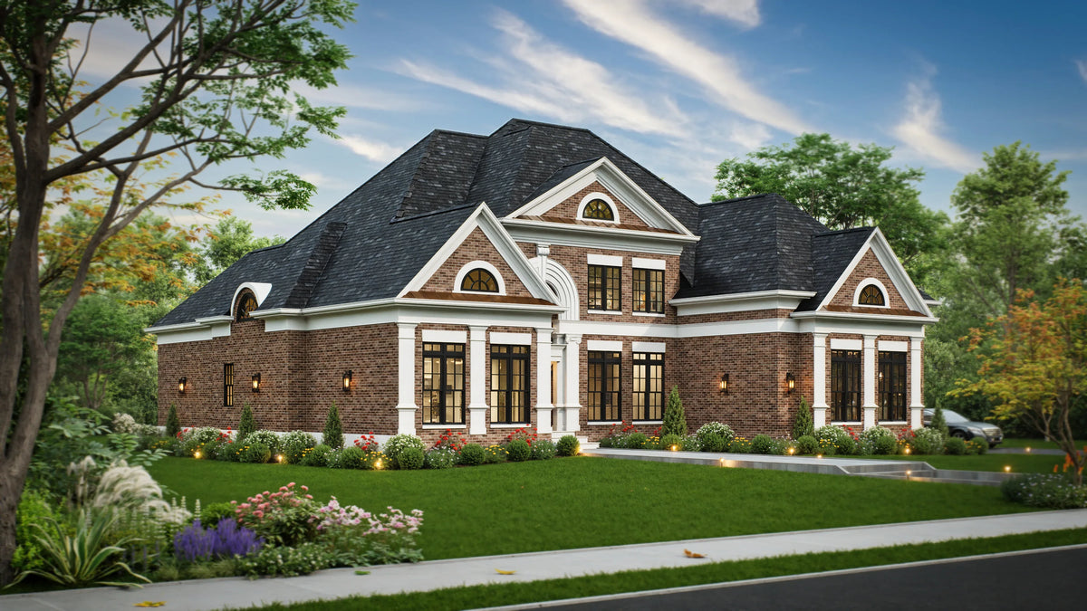 A468-A Traditional House, 4 Bedrooms, 3.5 Bathrooms | Westdrake House Exterior-5