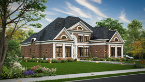 A468-A Traditional House, 4 Bedrooms, 3.5 Bathrooms | Westdrake House Exterior-5
