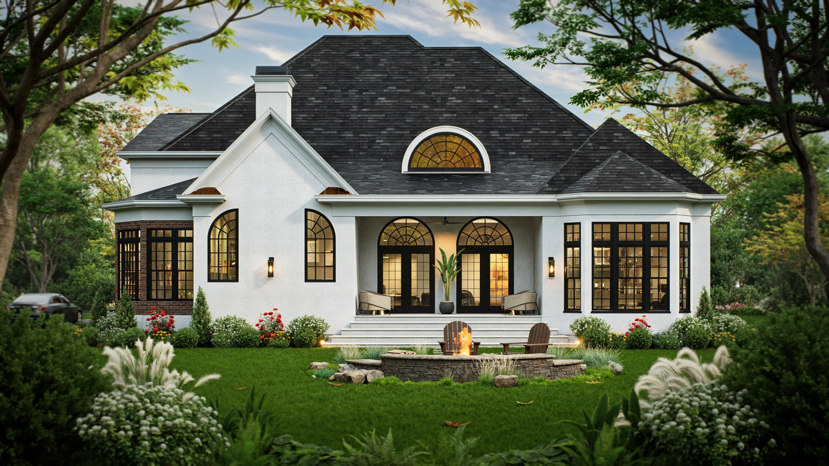 A468-A Traditional House, 4 Bedrooms, 3.5 Bathrooms | Westdrake House Exterior-8